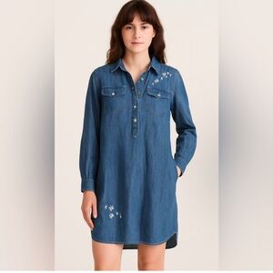 Lucky Brand Blue Denim Mini Dress